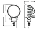 Ring Faro da lavoro rotondo a led 12-24V