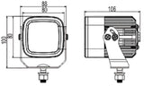 Luz de trabajo LED Ring Cube de 12-24 V con haz expandido