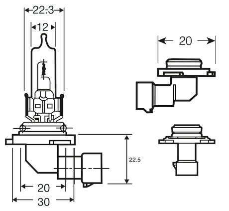 Ring Lampadina 12V 60W HB3