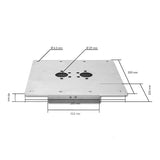 Autoterm Staffa montaggio pavimento AIR 4D - H 40 mm