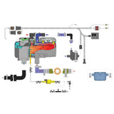 Calentador de agua Autoterm para autocaravanas y furgonetas, kit Flow 5D con panel de confort