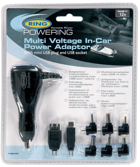 Ring 12V 2.5A multi-voltage battery charger