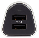 Ring Car Charger with 2 USB Ports 2.5A