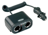 Toma de mechero doble Ring de 12 V y 8 A con comprobador de batería