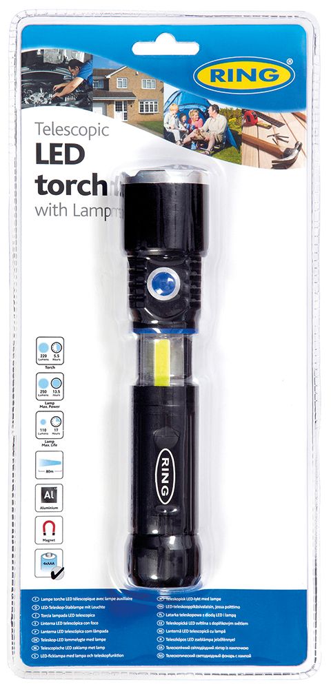 Ring Torcia/lampada led telescopica
