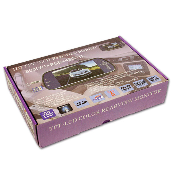 Monitor LCD 7 pollici per retrovisore interno