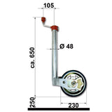Al-ko Premium 300 kg Rad mit Lastanzeige