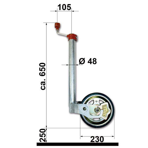 Al-ko Ruotino Premium 300 kg indicatore carico