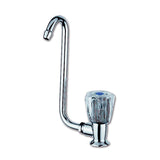 Grifo CRISTAL simple derecho con caño abatible RUB2125