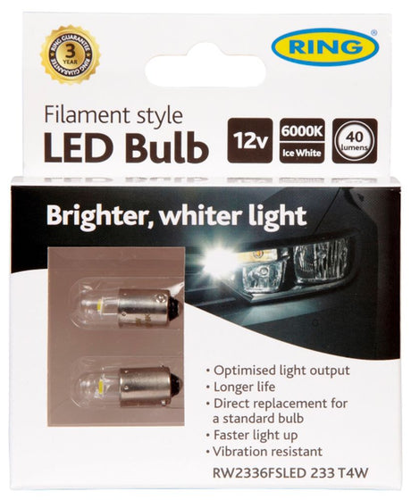 Ring Lampadine led a filamento T4W 12V