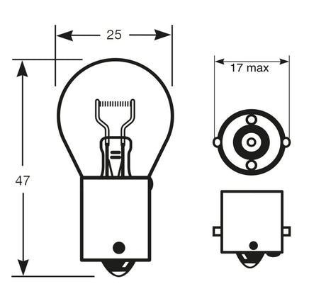 Ring Lampadine 24V 21W P21W