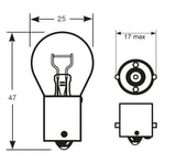 Ringbirnen 24V 21W P21W