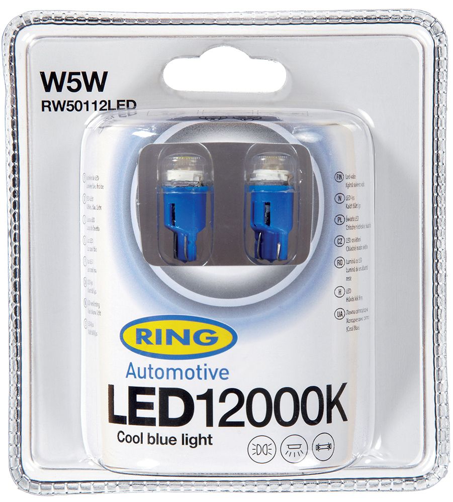 Ring Lampadine led 12V W5W/W3W 12000K