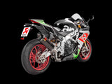 Akrapovic S-A10E8-RC Scarico Completo evolution non omologato fodero carbonio APRILIA TUONO V4 15-20