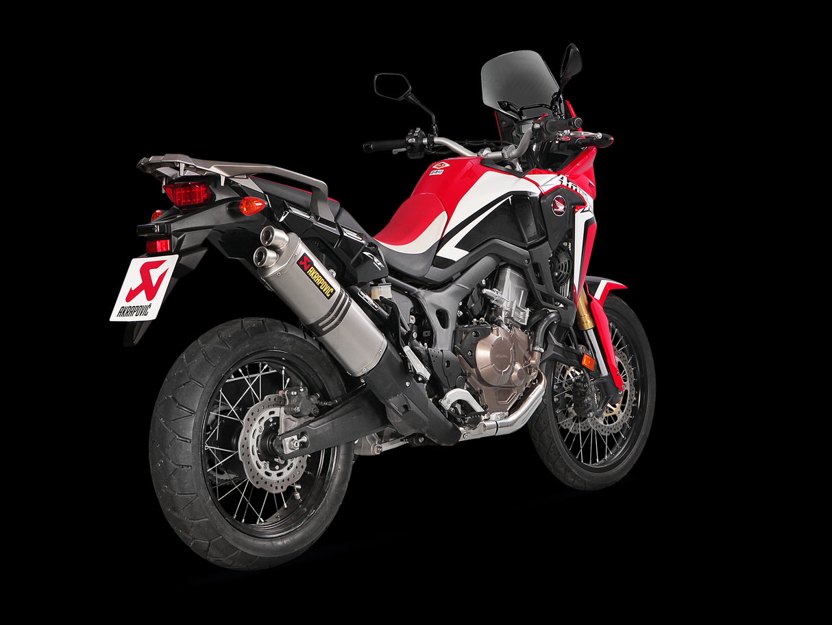 Akrapovic S-H10SO16-WT Terminale scarico Silenziatore non omologato fodero in titanio HONDA CRF1000L Africa Twin 16-19