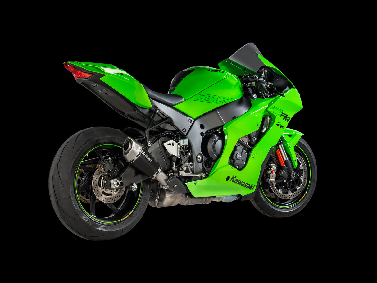 Akrapovic S-K10SO28-ASZTBL Terminale scarico silenziatoreSlip-on non omologato KAWASAKI ZX-10 R 21-24