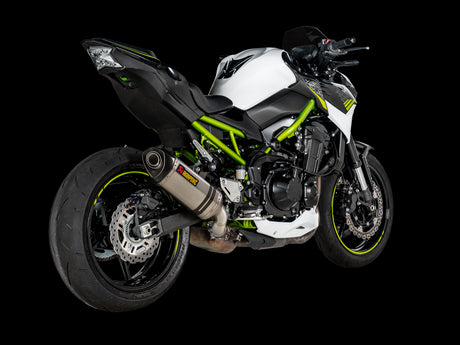 Akrapovic S-K9SO10-HZT Terminale scarico Silenziatore fodero titanio fondello in carbonio Omologato Euro 4 KAWASAKI Z 900 17-19