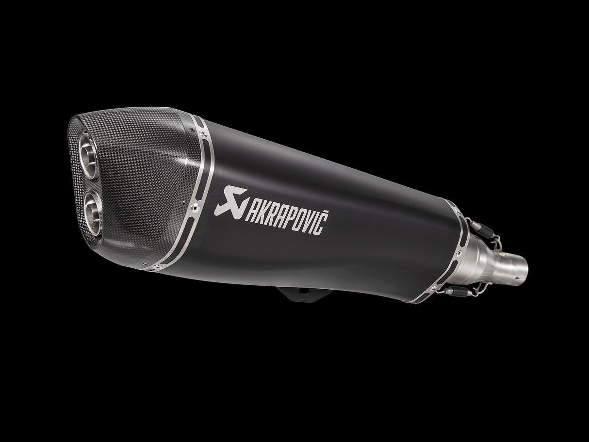 Akrapovic S-PI4SO3-HRSSBL Terminale scarico silenziatore omologato PIAGGIO MP3 400 RST - 400/400 LT - 500/500 LT 08-13 500/500 lt 08-16