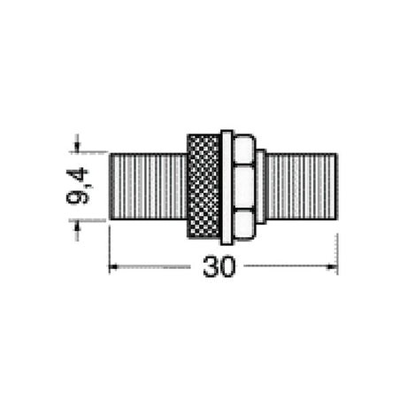 Connettore IEC F/F diametro 5mm SCR302