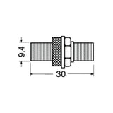 Conector IEC F/F de 5 mm de diámetro SCR302