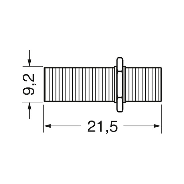 Connettore IEC F/F diametro 6 mm SCR309