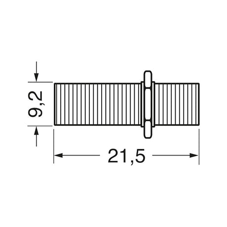 Connettore IEC F/F diametro 6 mm SCR309