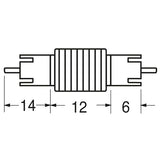 Giunto spina/spina RCA SCR314