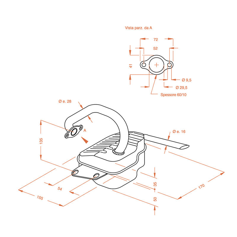 Sito Marmitta piaggio Ape 50