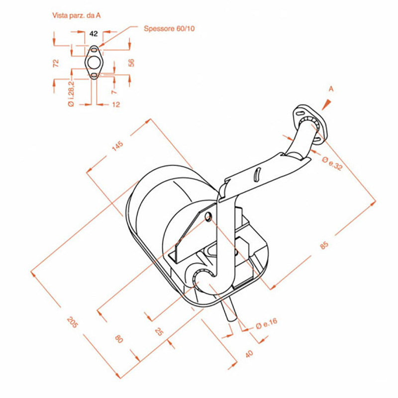Sito Marmitta piaggio Vespa Pk 125