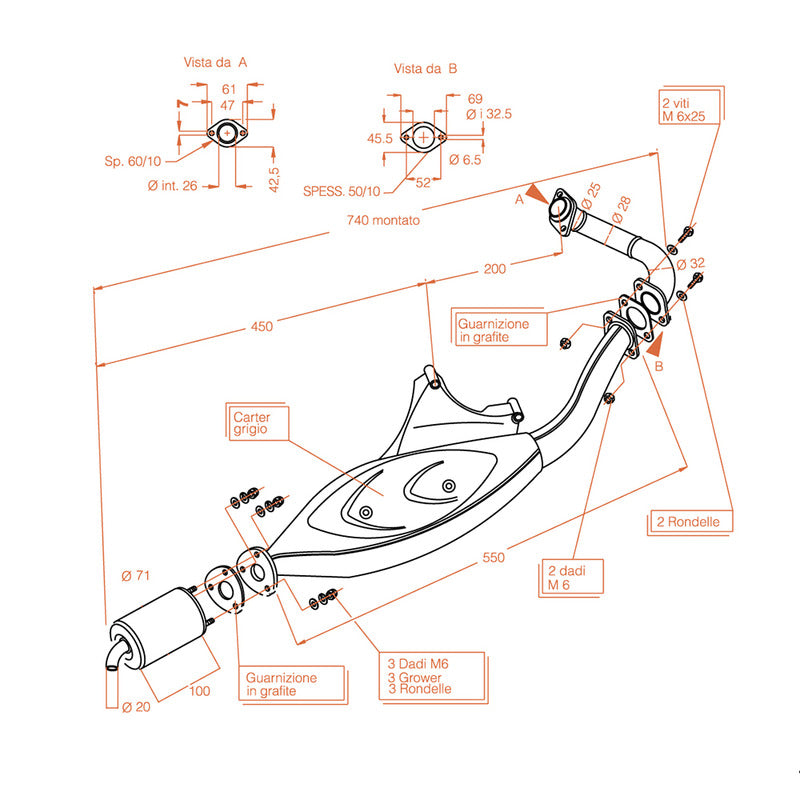 Sito Marmitta piaggio Zip 50 Sp 96-04