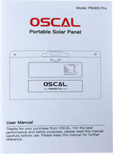 OSCAL PM400 Pro – Pannello Solare Portatile 400W ad Alta Efficienza per Power Station