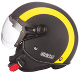 Sparco Casco moto SP501 nero/giallo fluo taglia XL