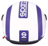 Sparco Casco moto SP501 bianco/blu opaco taglia XS