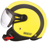 Sparco Casco moto SP501 giallo fluo/nero opaco taglia XS