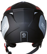 Sparco SP503 Motorradhelm, matt schwarz/rot, Größe M