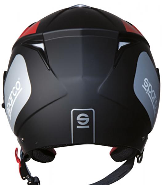 Sparco SP503 Motorradhelm, matt schwarz/rot, Größe M