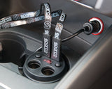 Sparco Becherladegerät mit 2 12/24V-Steckdosen und 2 5V 3,1A USB-Ausgängen