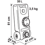 Fiamma Roll-Tank 40 F  Tanica Acque Grigie 35 L 08307-01A