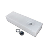 Serbatoio Acqua Potabile 103 L per Camper  Polietilene, 38x123x22 cm SRB9009