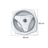 Cerradura blanca 1033 con llaves y cilindro SRT1033B