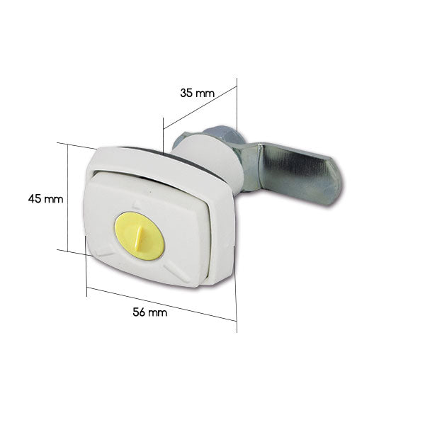 Cerradura 1036 blanca SRT1036BP