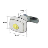 Cerradura 1036 blanca SRT1036BP