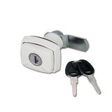 Cerradura blanca 1036 con cilindro y llave SRT1036B