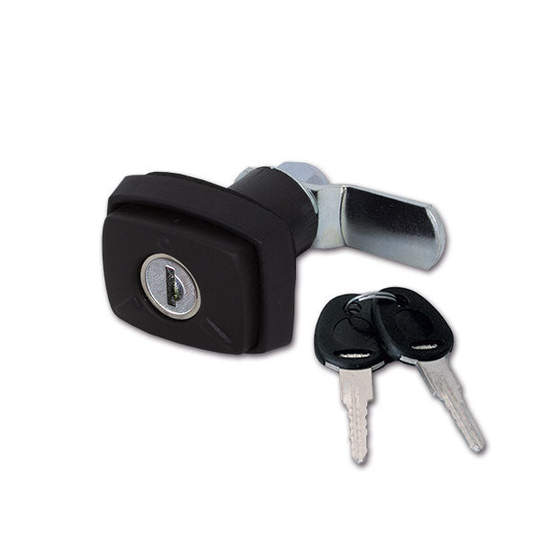 Serratura 1036 nera con cilindretto e chiave SRT1036N