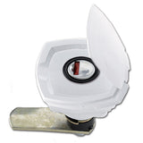 Cerradura blanca 1049 con par de llaves SRT1049B