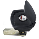 Serratura 1049 nera con coppia chavi SRT1049N