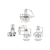 Zadi Serratura push bianca con chiavi