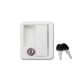 Cerradura blanca 1070 con llave y cilindro SRT1070BPE