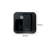 Maniglia esterna 1090 nera con chiavi SRT1090NPE