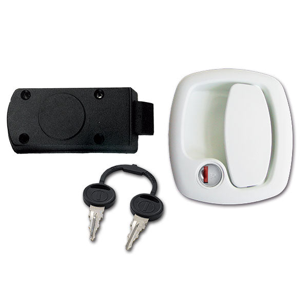 Cerradura completa Zadi 1200 blanca - Llave Zadi